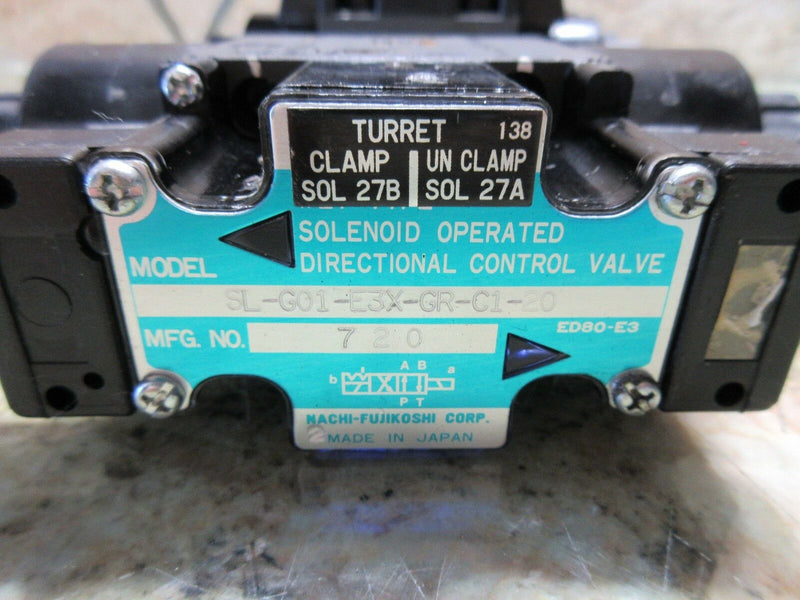 NACHI DIRECTIONAL CONTROL VALVE SL-G01-E3X-GR-C1-20 GO1