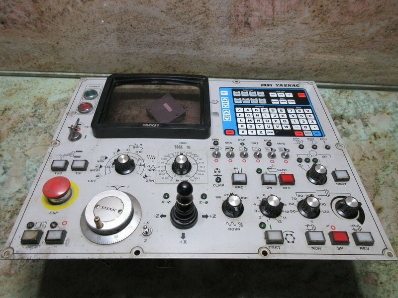 MORI SEIKI SL-3H CNC LATHE MAIN OPERATOR PANEL JZNC-0P15 DF8100261 JANCD-SP01