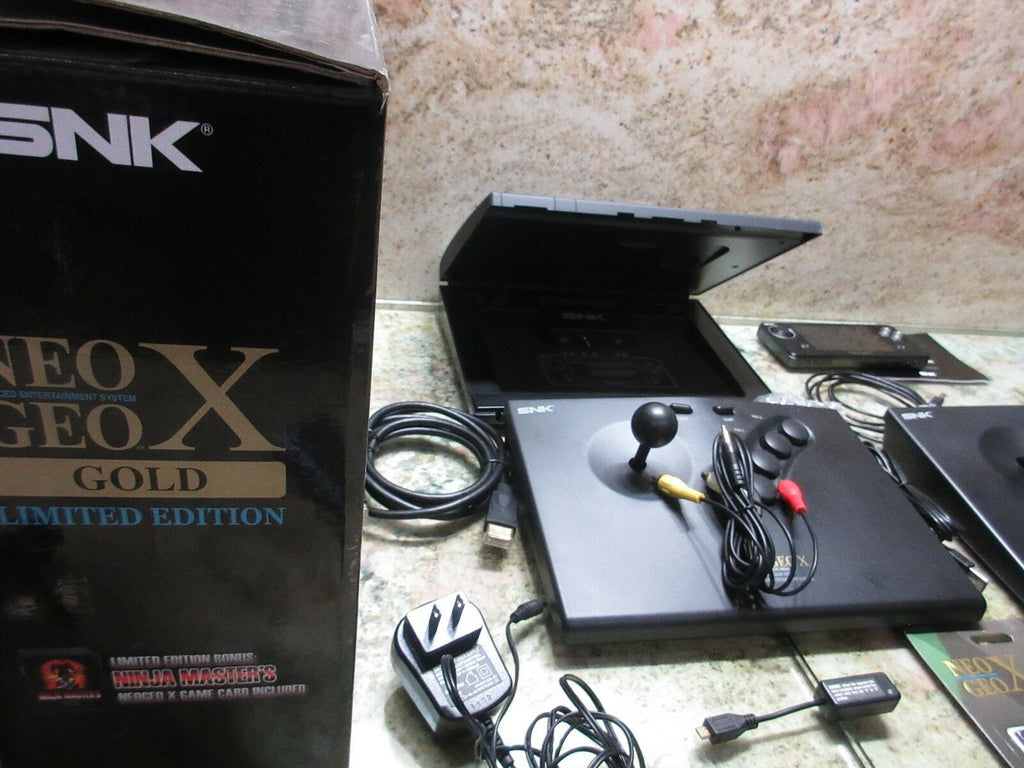 NEO GEO X GOLD CONSOLE NG-001 AES USA VIDEO GAME SYSTEM NINJA 