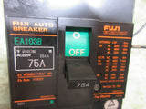 FUJI AUTO BREAKER EA103B 75A 25KA SHUNT TRIP OKUMA CNC MILL EACH 1