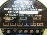 FANUC SUMTAK OPTCODER MODEL MGN-10B-S2 100P/R DC12V 100MA