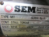 SEM PERMANENT MAGNETIC ELECTRIC MOTOR TYPE MT 30F4-45 CNC WARRANTY 120 DAYS