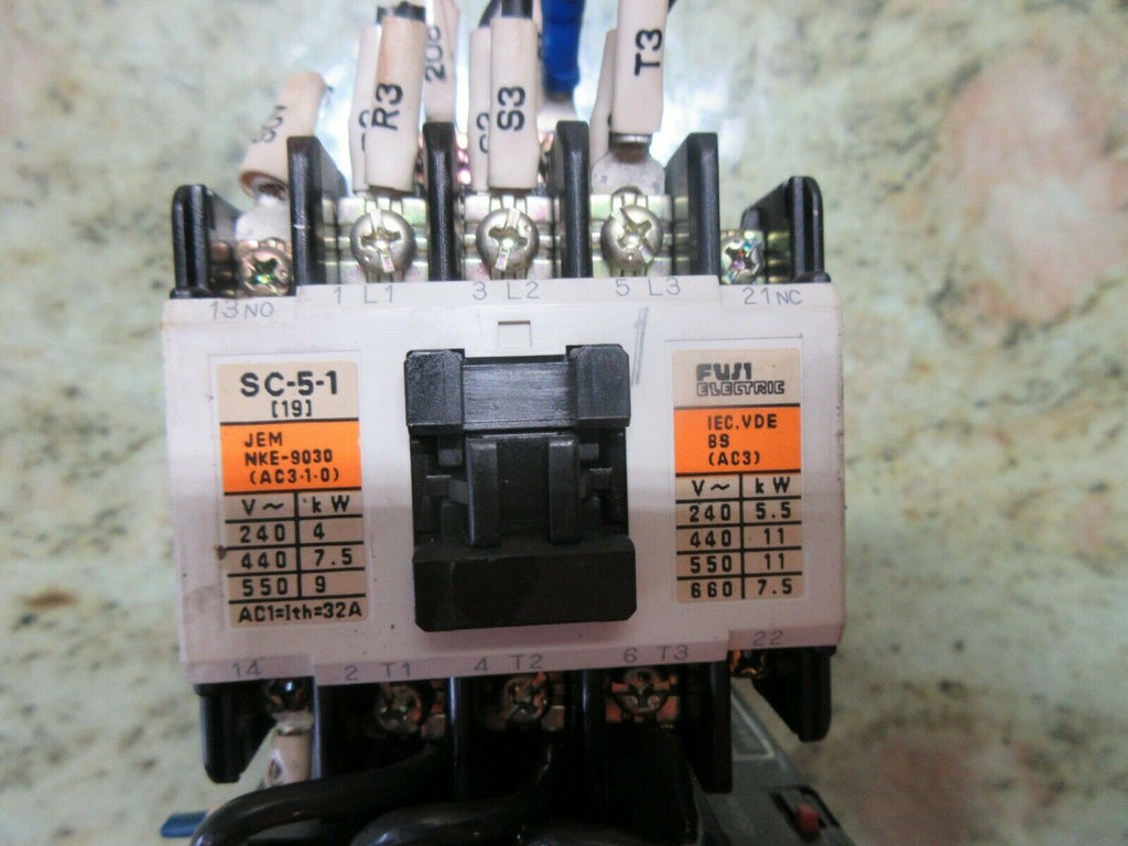 FUJI ELECTRIC CONTACTOR SC-5-1 [19] JEM NKE-9030 4NCOHO OKUMA MC-4VB CNC VERTIC