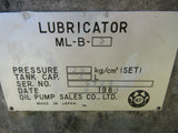 NOP LUBRICATOR ML-B-3 9798 TRODYNE OIL PUMP EM-FZ1 OMN-30KVB LUBRICATION TANK