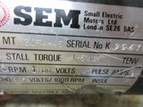 SEM PERMANENT MAGNETIC ELECTRIC MOTOR TYPE MT 30F4-45 CNC WARRANTY 120 DAYS