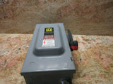 SQUARE D HEAVY DUTY ENCLOSED ELECTRICAL BOX H362 F1 60 TYPE 1 OKUMA MC-4VB