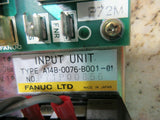 FANUC INPUT UNIT A14B-0076-B001-01 NO. P71P00856 A16B-1600-0090/03A