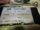 GOMI ELECTRIC GEW TRANSFORMER T-1B 50/60HZ OKUMA MC-4VA CNC MILL