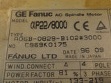 GE FANUC AC SPINDLE MOTOR FAN UNIT A06B-0829-B102#3000