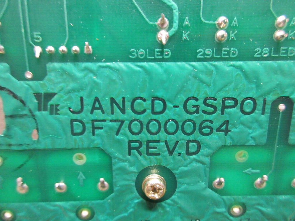 YASKAWA 2000 OPERATOR CONTROL PANEL BOARD JANCD-GSP01 DF7000064 REV.D CNC