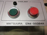 MATSUURA CNC VERTICAL MILL MAIN OPERATOR CONTROL PANEL EN4-00384A