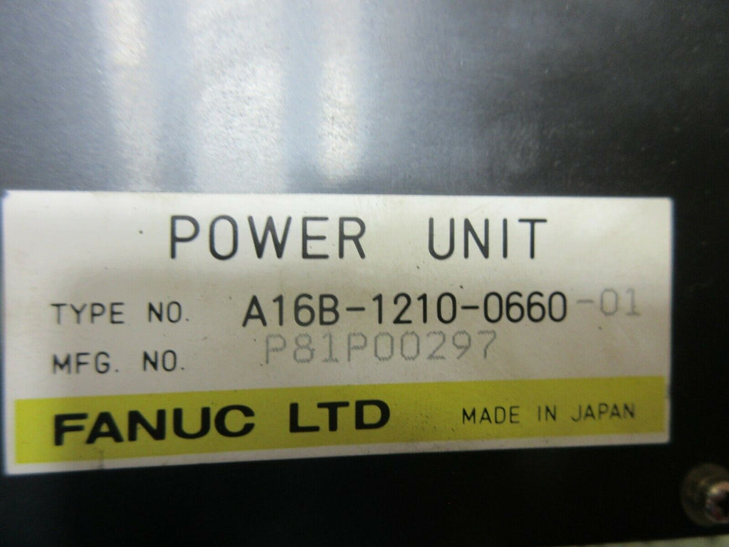 FANUC POWER SUPPLY A16B-1210-0660-01 MFG P81P00297 WARRANTY