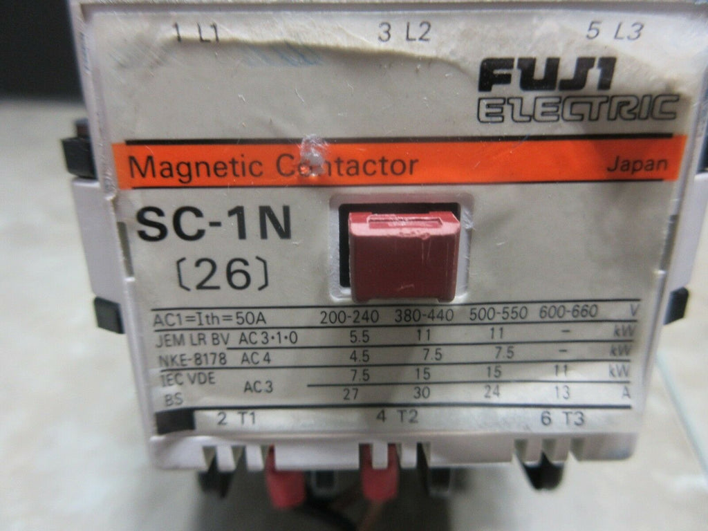 FUJI MAGNETIC CONTACTOR SC-1N [26] 50A CNC EDM