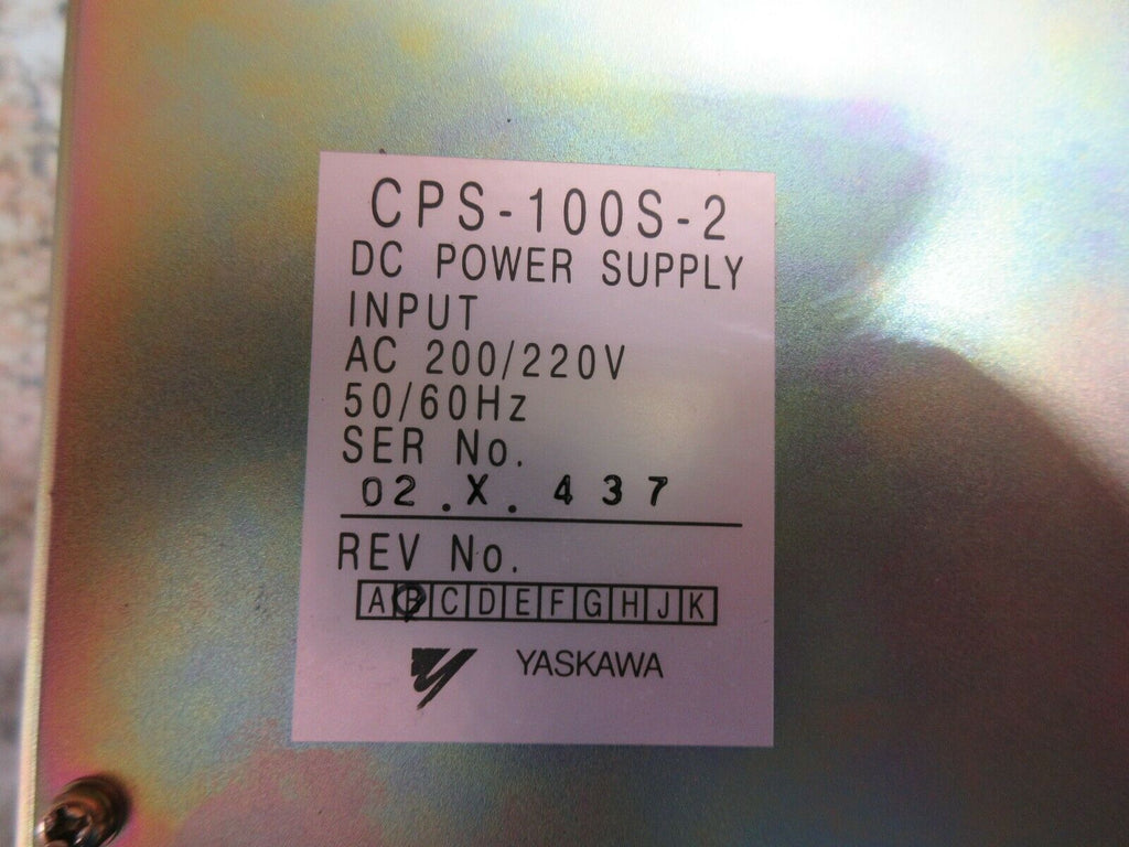 MATSUURA MC-500V2 CNC VERTICAL MILL YASKAWA DC POWER SUPPLY CPS-100S-2 AC 200