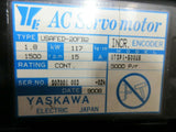 YASKAWA AC SERVO MOTOR USAFED-20FB2 NO ENCODER INCLUDED LOT OF 3 PIECES