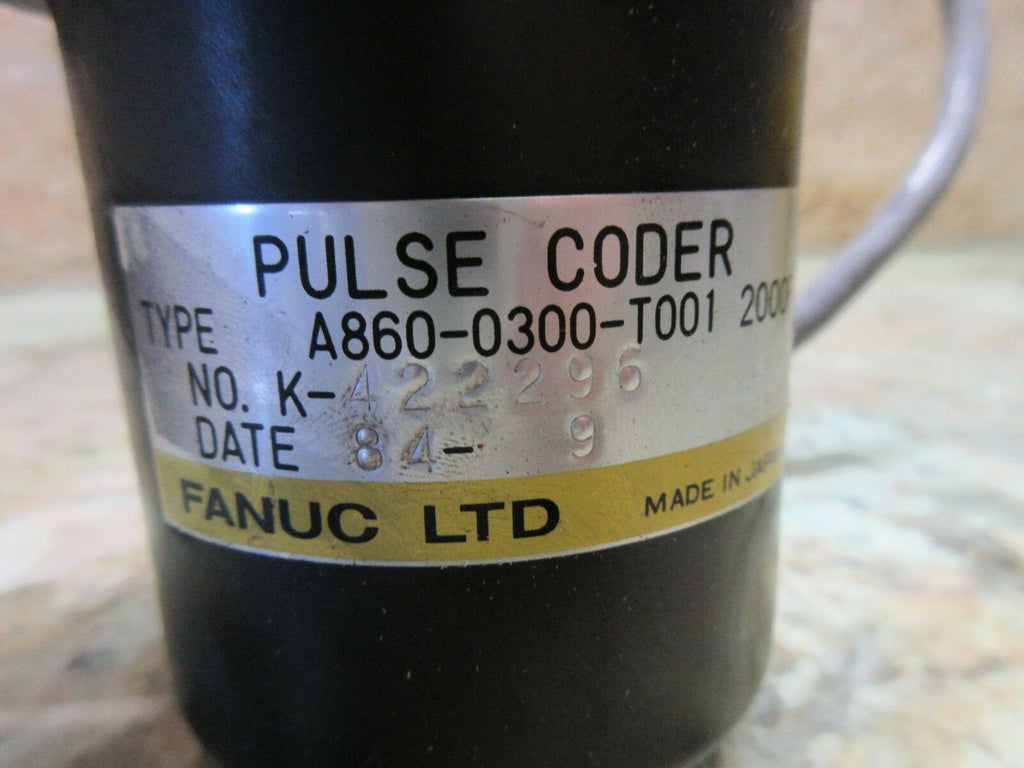 FANUC PULSE CODER TYPE A860-0300-T001 2000 NO. K-422296 WITH YELLOW CAP