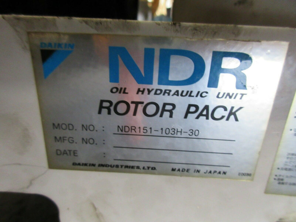 Ndr Rotor Pack NDR OIL HYDRAULIC ROTOR MOTOR NDR151-103H-30 PUMP RP15A1-22-30-004 SYS ...