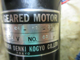 SAWAMURA DENKI D.C. GEARED MOTOR MM40 C4-H3-25 DC24V NO.C3 EACH 1