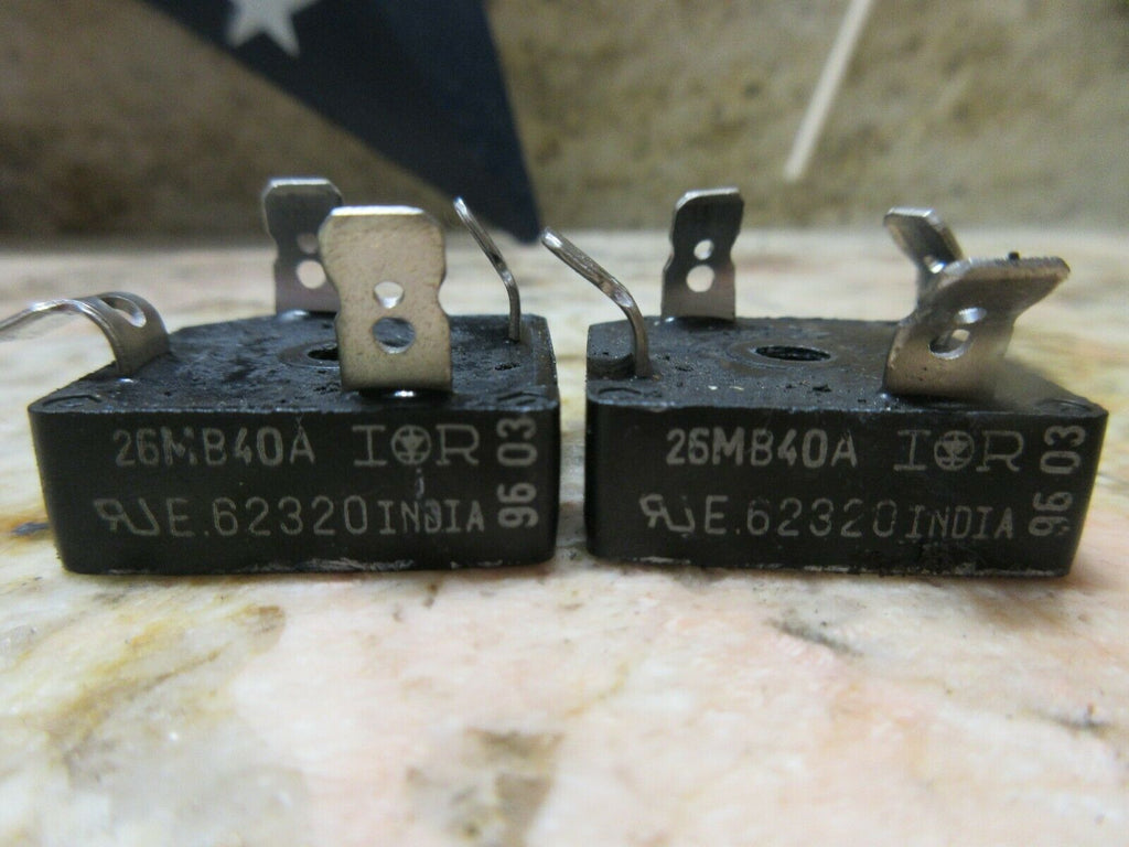 IOR FUSE SWITCH 26MB40A 62320 96 03 RECTIFIER LOT OF 2