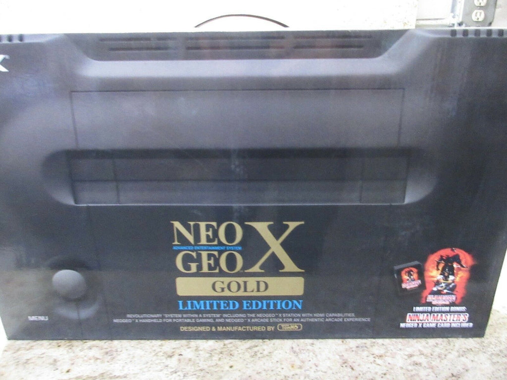 NEO GEO X GOLD CONSOLE NG-001 AES USA VIDEO GAME SYSTEM NINJA MASTERS TESTED