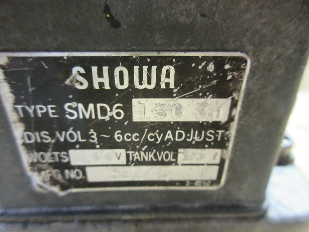 SHOWA OIL LUBE LUBRICATION TANK PUMP SYSTEM DISTRIBUTOR SMD6 15C 30 100V